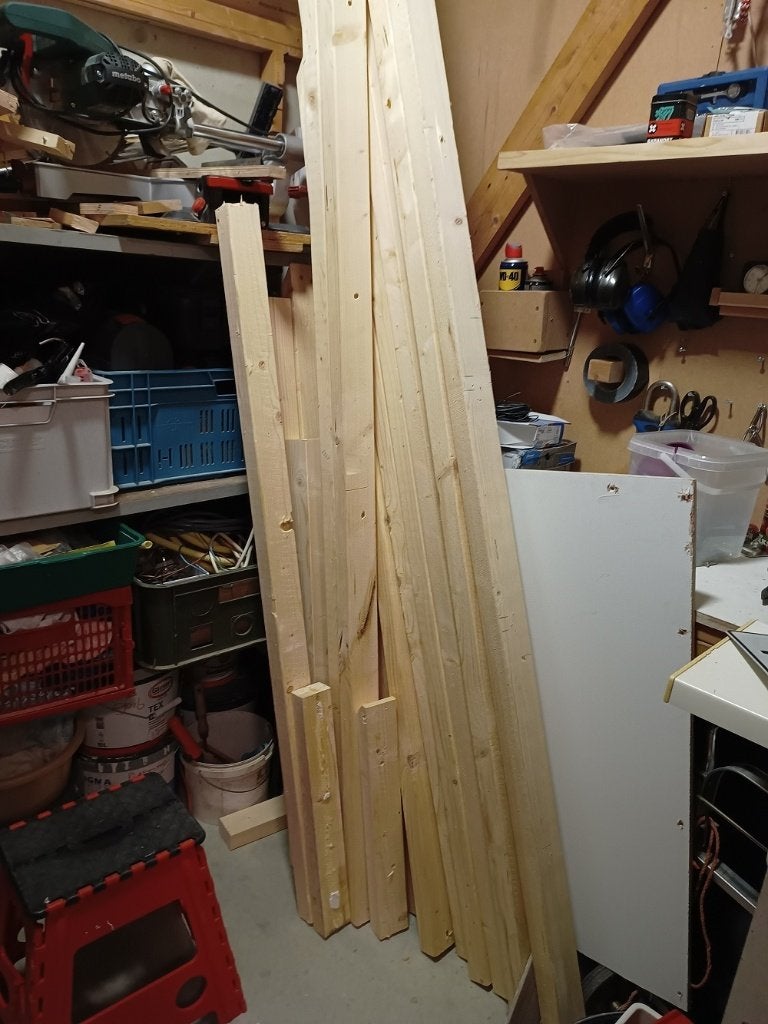 houten balkjes (twee X drie), Doe-het-zelf en Verbouw, Ophalen of Verzenden, Zo goed als nieuw, 200 tot 250 cm, 50 mm of meer
