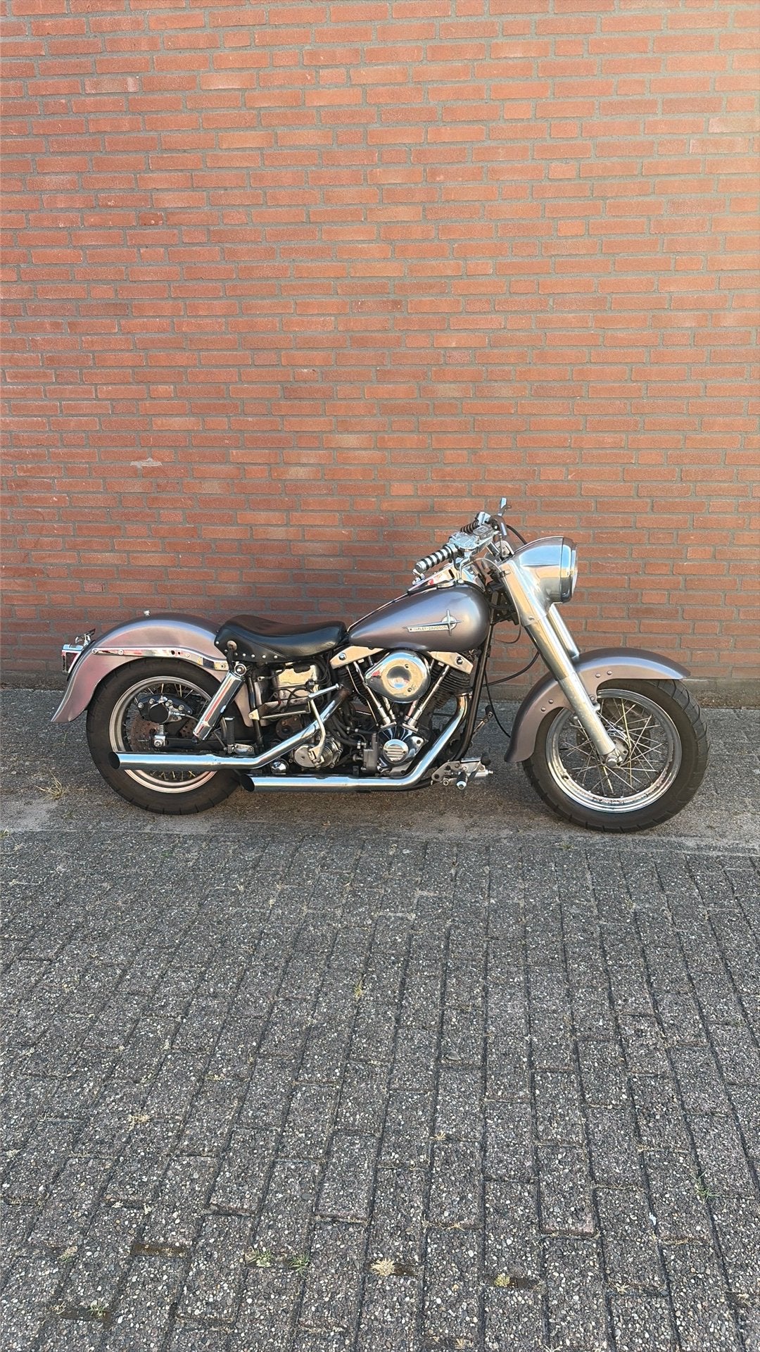 Shovelhead in onderdelen te koop, frame + kenteken 1979, Ophalen, Harley, Straat 4, Gebruikt