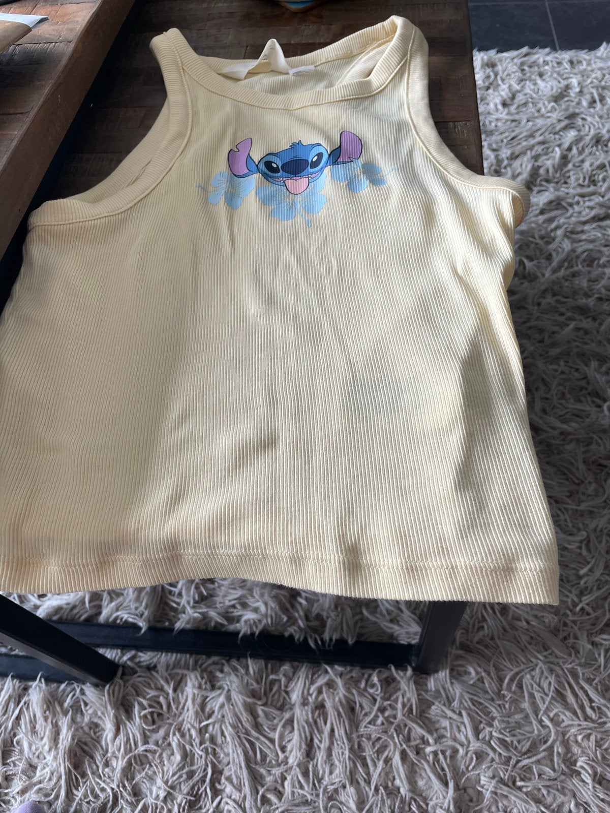 H&M Disney Stitch Ribbed Top - 176/188, Kinderen en Baby's, Ophalen of Verzenden, Zo goed als nieuw, Meisje, Shirt of Longsleeve