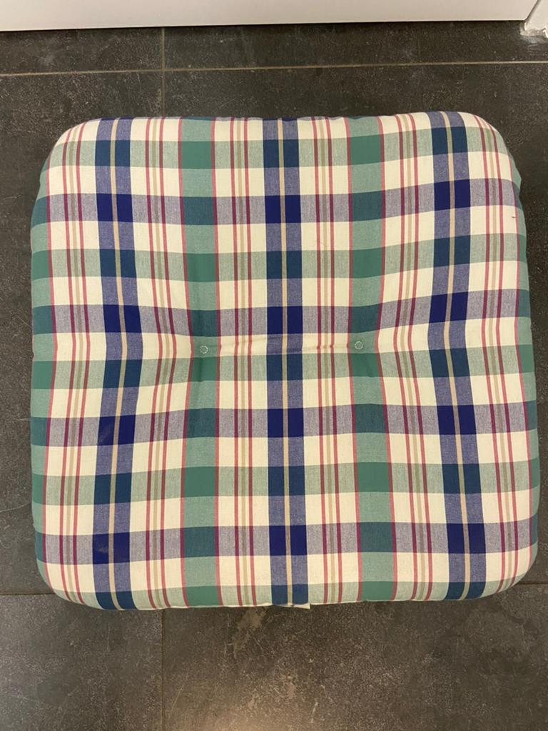 Kussenset voor tuinstoelen, Huis en Inrichting, Woonaccessoires | Kussens, Ophalen, Zo goed als nieuw, Beige, Rechthoekig