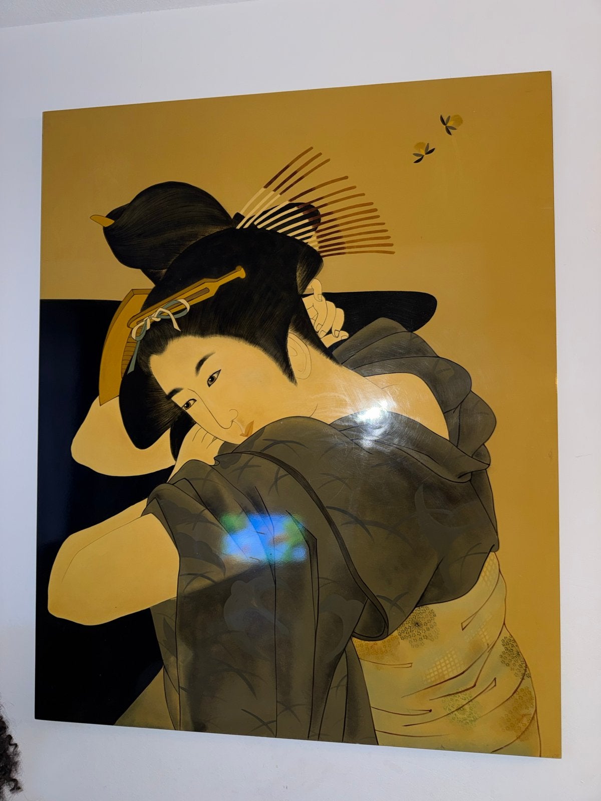 Prachtige Japanse Geisha Muurdecoratie, Ophalen of Verzenden