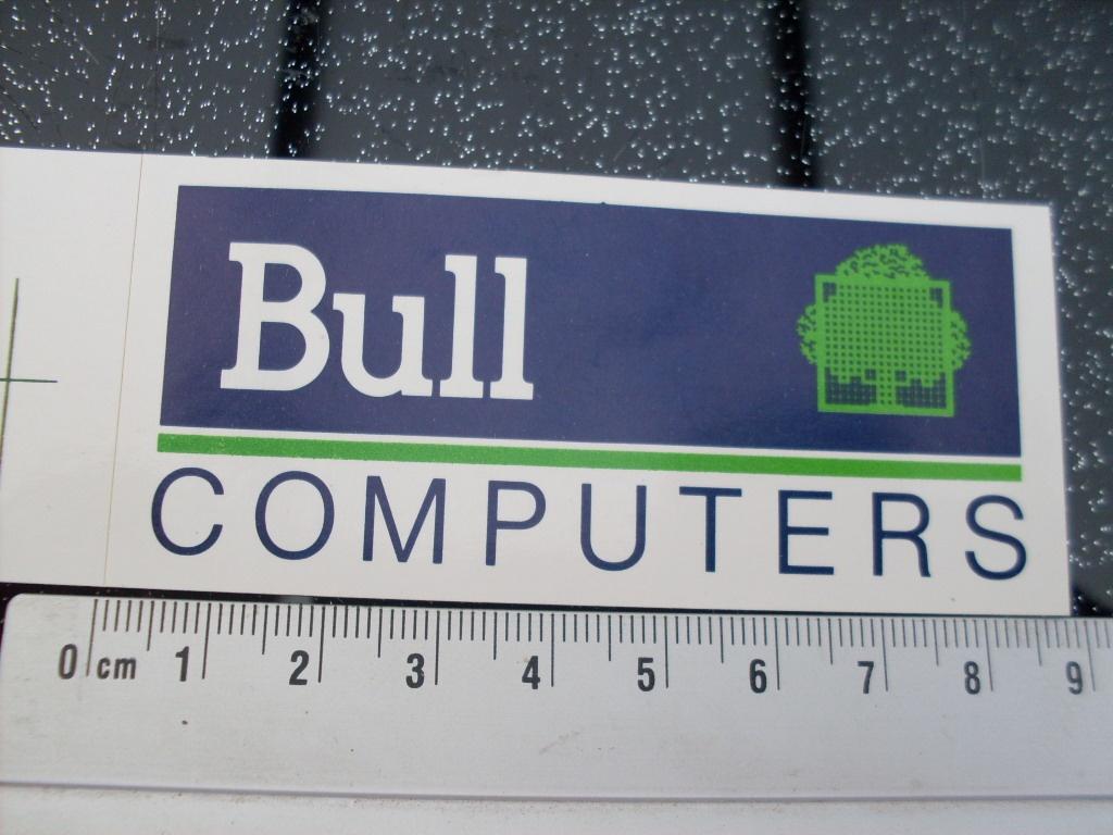 sticker Bull computers logo, Verzenden, Zo goed als nieuw, Merk