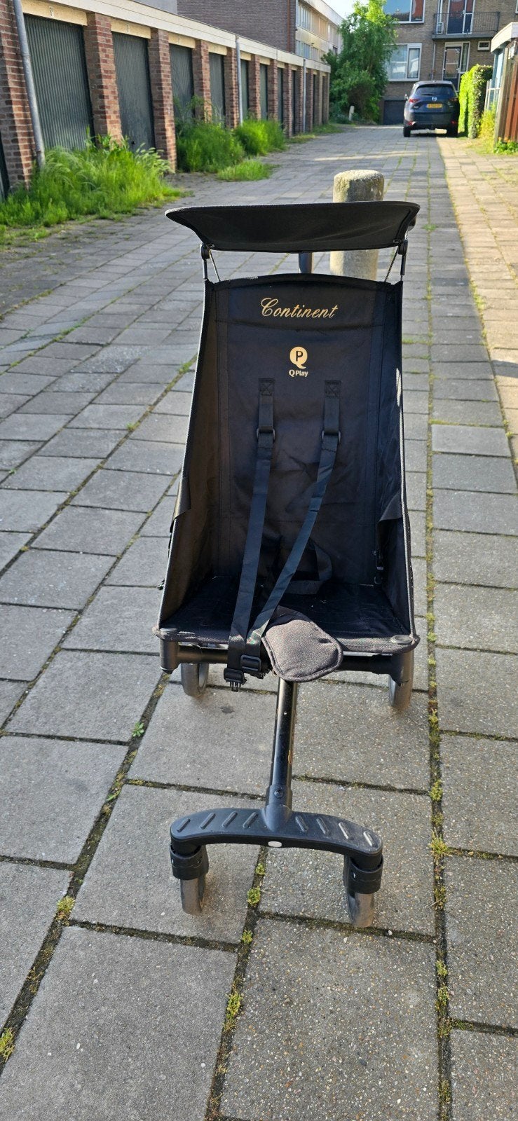 Compacte Q Play Continent buggy met zonnekap, Ophalen of Verzenden, Gebruikt, Overige merken, Zonnekap