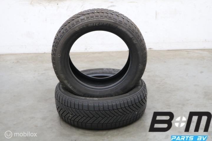 2 x 2055516 91H Michelin Alpin 6 met 6mm 205 55 16, Gebruikt, 16 inch
