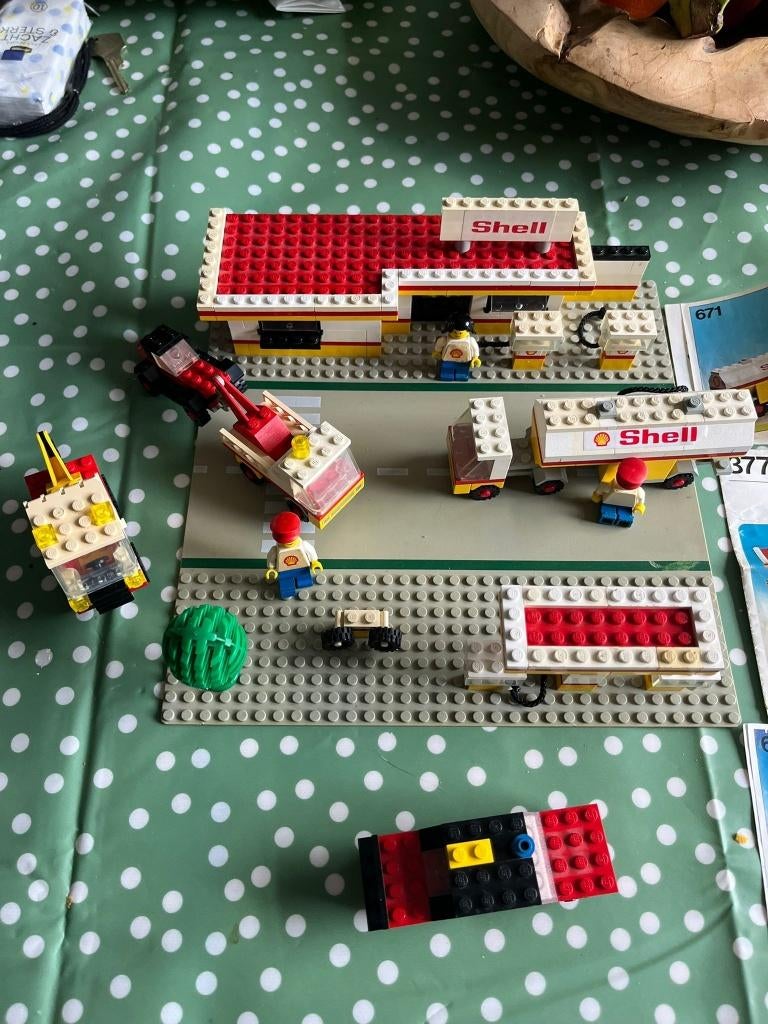 lego tankstation, Ophalen of Verzenden, Gebruikt, Complete set, Lego