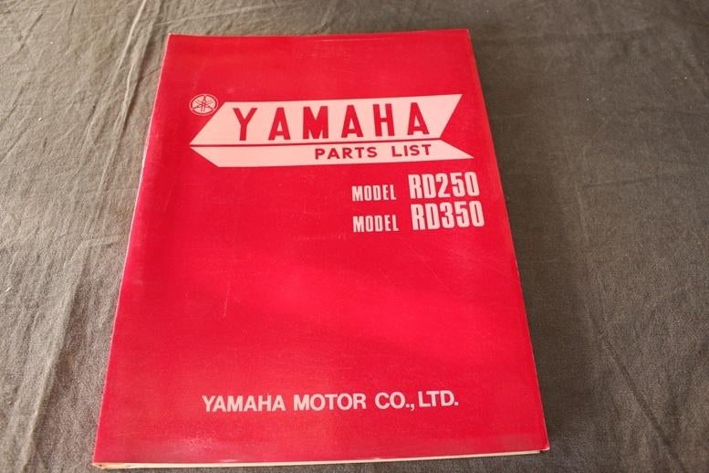 Yamaha RD250 RD350 1972 motorcycle parts list RD 250 350, Motoren, Ophalen of Verzenden, Yamaha