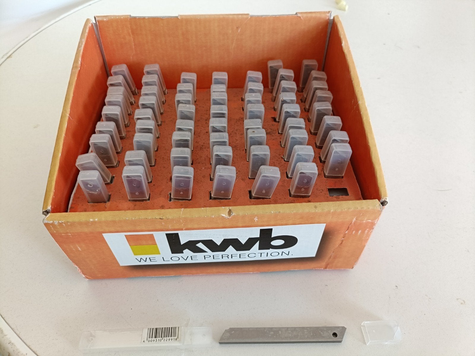KWB Afbreekmesjes Display - 630 Mesjes Totaal, Doe-het-zelf en Verbouw, Gereedschap | Handgereedschap, Ophalen of Verzenden, Nieuw
