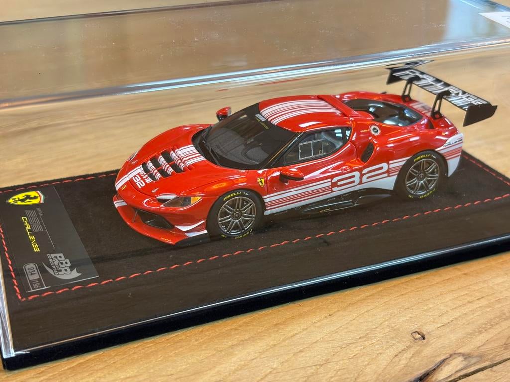 Ferrari 296 Challenge BBR 1:43 ! C4F, Overige merken, BBR, Auto, .