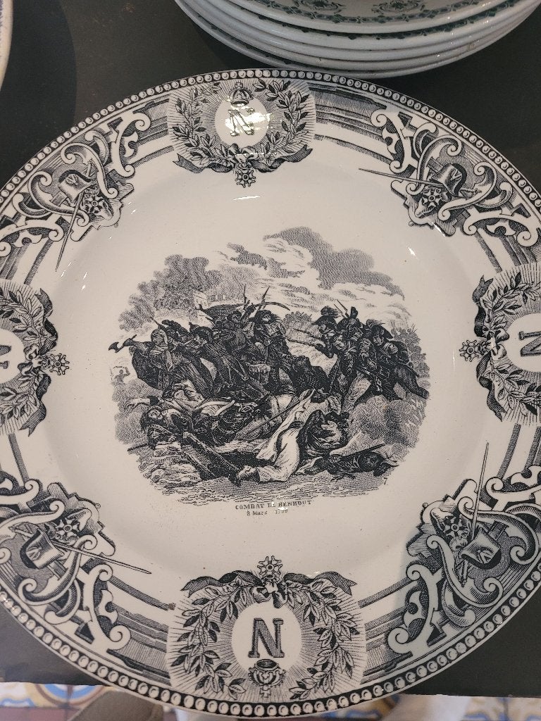 2 antieke Napoleon borden, Antiek en Kunst, Ophalen of Verzenden