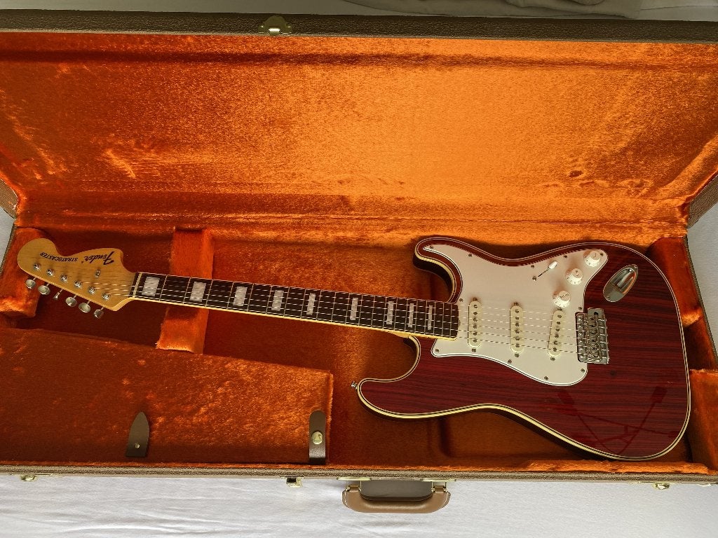 Fender Stratocaster Zebrawood ST68-HO MIJ, Ophalen, Zo goed als nieuw, Solid body, Fender