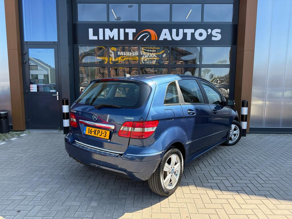 Mercedes-Benz B-klasse 200 Turbo Aut/Airco/Cruise/El.ramen/T, Stof, Gebruikt, 4 cilinders, Blauw