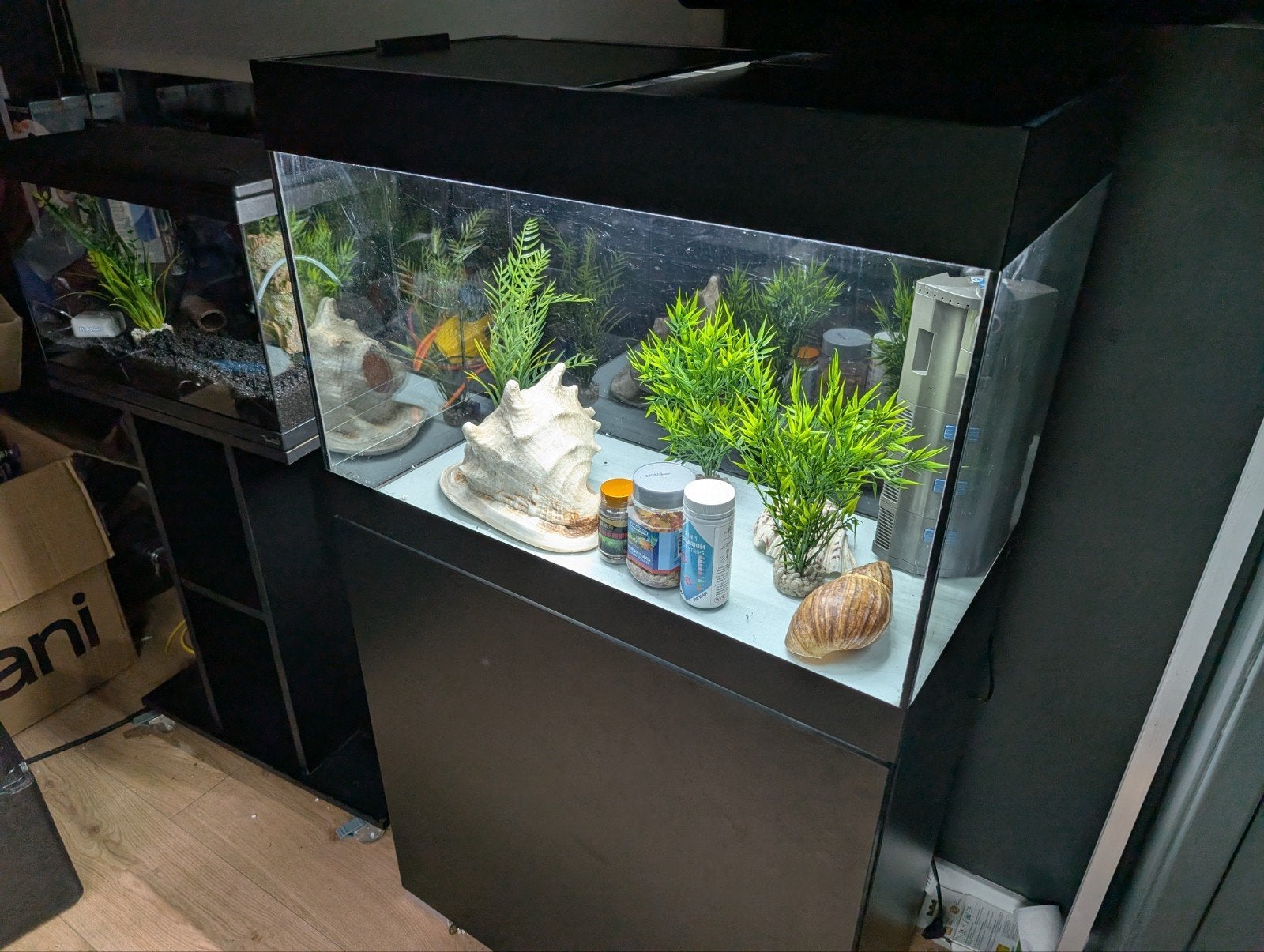 Oase aquarium met pomp en verwarming Styleline 125 meubel, Ophalen, Zo goed als nieuw, Leeg aquarium