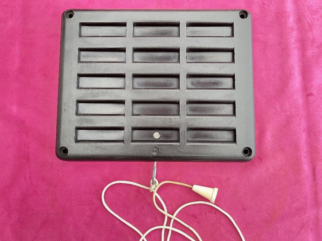Bakelieten ventilatie rooster, luchtrooster, bakeliet, Ophalen of Verzenden, Gebruikt