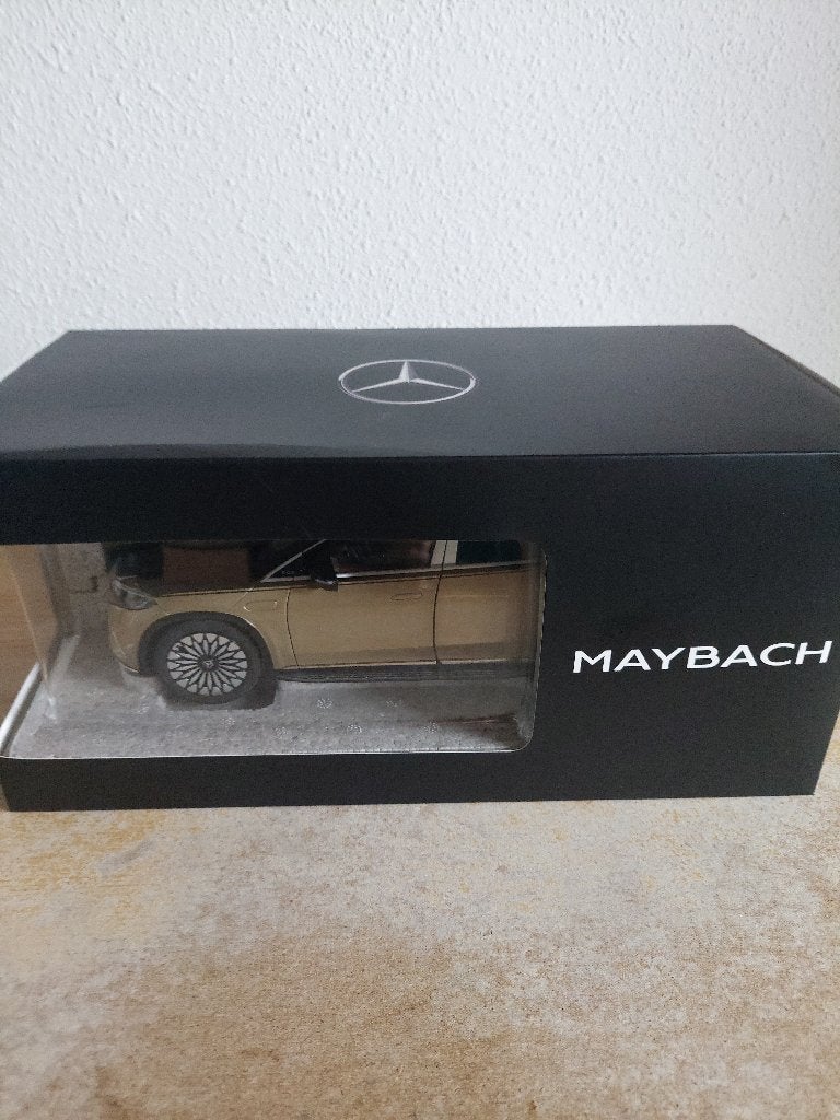 1/18 - M NZG - Mercedes Benz Maybach EQS 680 SUV Black/ Gold, Ophalen of Verzenden, Nieuw, Overige merken