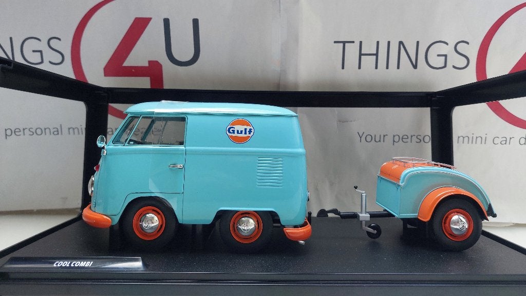 Solido 1:18 Volkswagen T1 Kool Kombi 2024 Gulf nieuw, Hobby en Vrije tijd, Modelauto's | 1:18, Ophalen of Verzenden, Nieuw, Auto