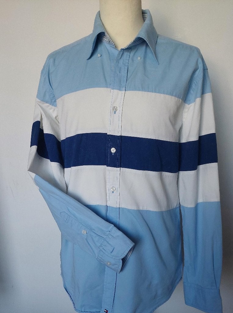 Tommy Hilfiger overhemd in maat M, Tommy Hilfiger, Halswijdte 39/40 (M), Zo goed als nieuw, Meerkleurig