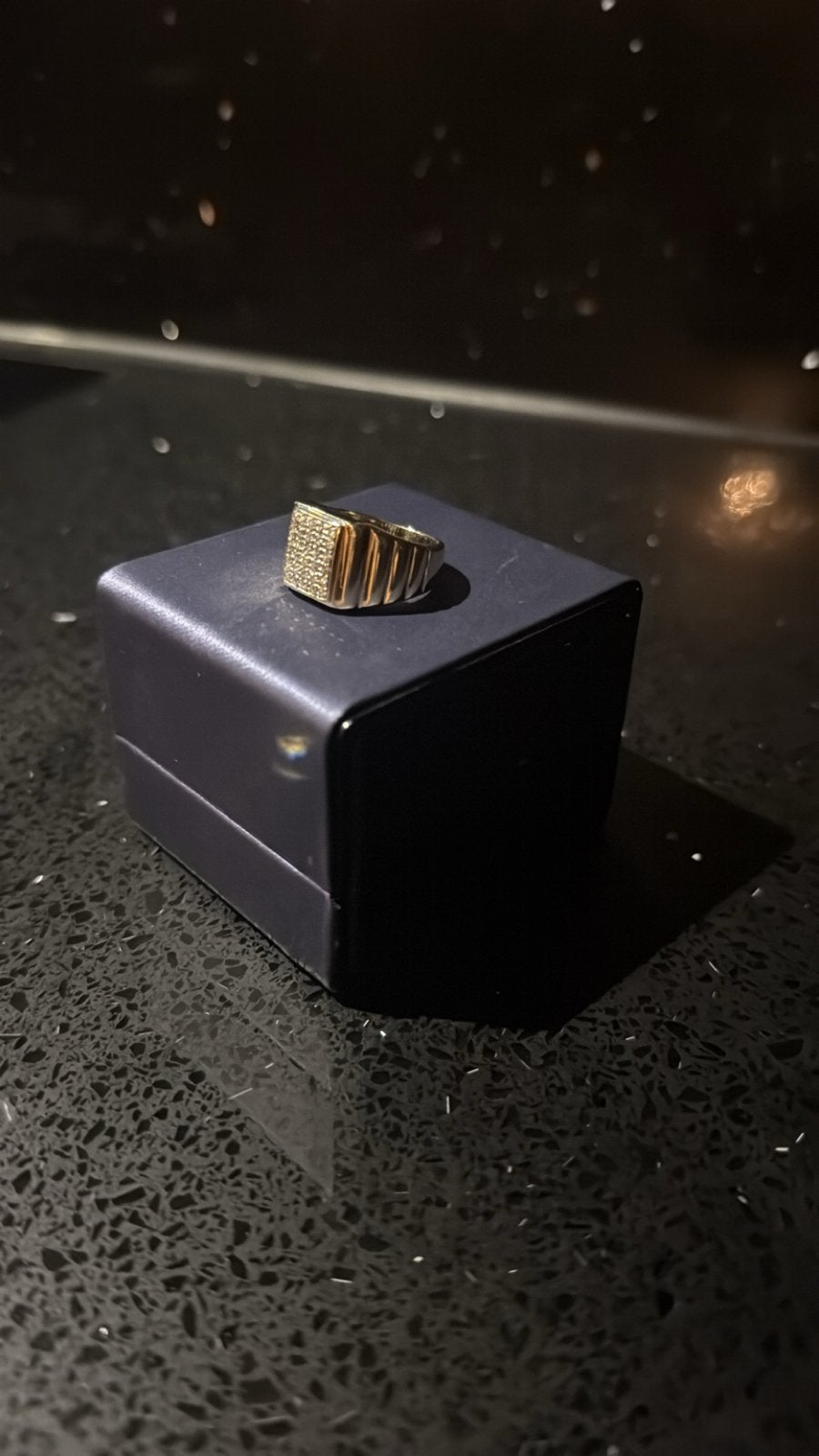 Herenring 18k Witgoud met 2ct VVS1 Diamanten, Wit, Heer, Ophalen of Verzenden, Zo goed als nieuw