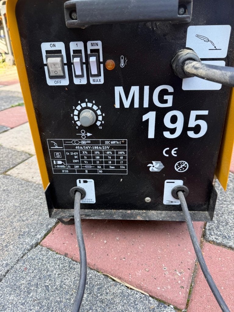 Lasapparaat Giant 195, Ophalen, Gebruikt, 150 tot 250 ampère, Elektroden