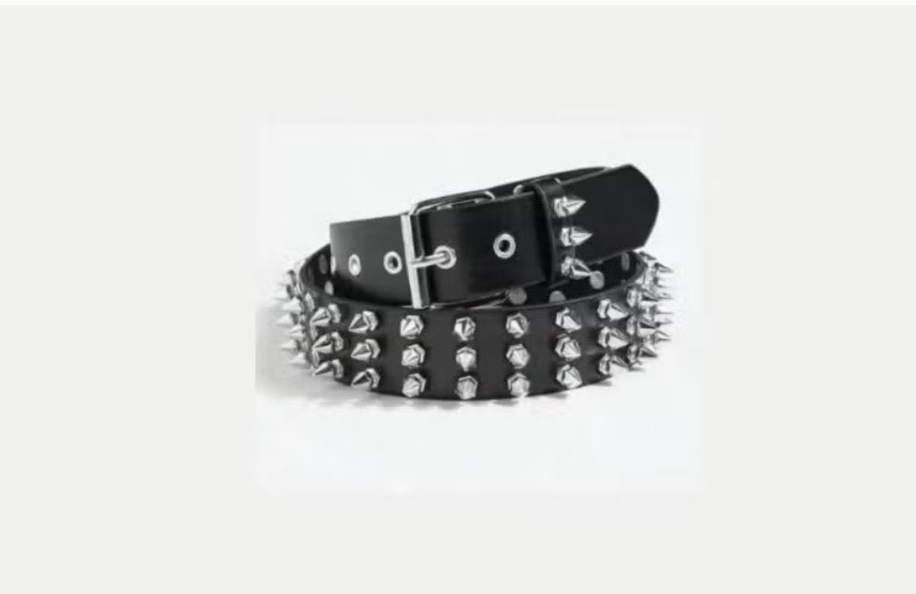 Luxe punk / gothic riem met spikes Y2k stijl, Kleding | Heren, Ophalen of Verzenden, Nieuw, Zwart