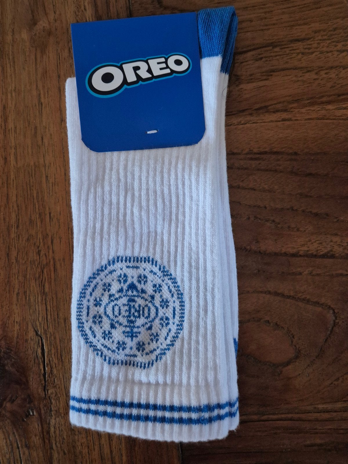 Wit met blauwe OREO sportsokken – maat 43-46 *nieuw*, Kleding | Heren, Sokken en Kousen, Ophalen of Verzenden, Nieuw, Maat 43 t/m 46