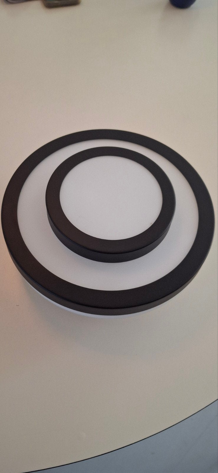 plafonnière zwart/wit, Design, Waterbestendig, Wit, 26 cm