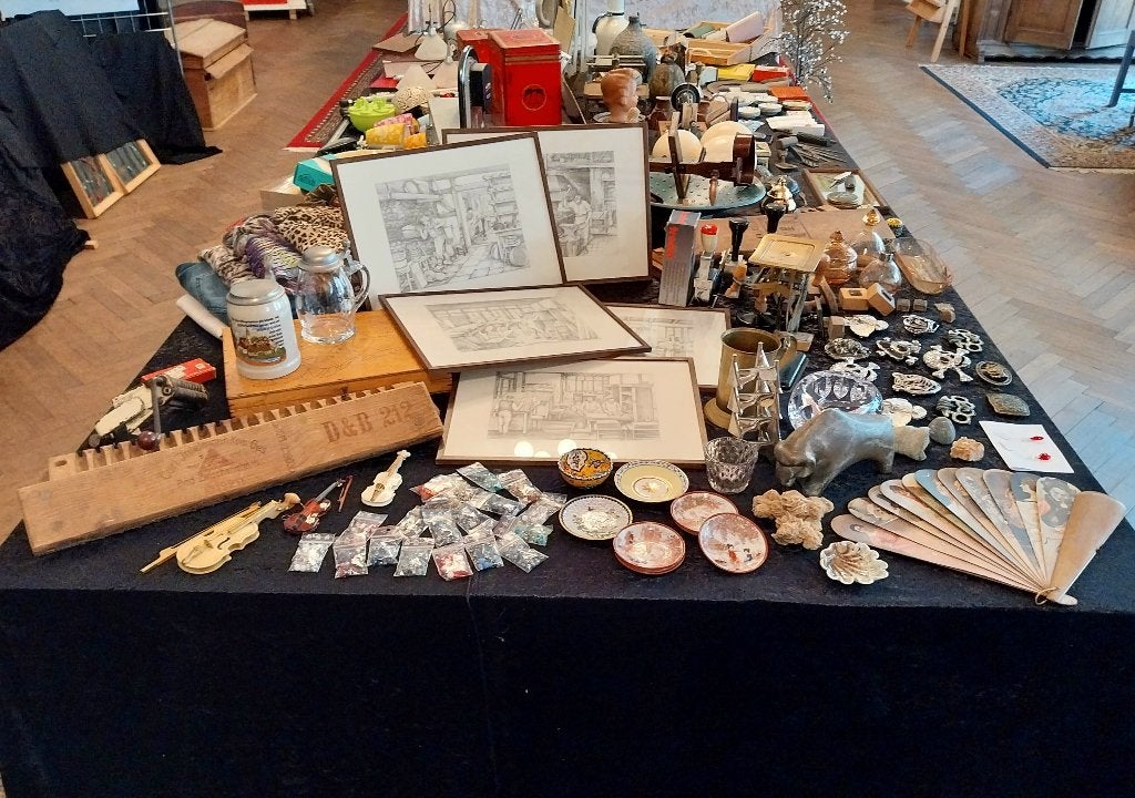 Partij Brocante, Snuisterijen, Rommelmarktspullen.  Deel 1., Ophalen, Gebruikt