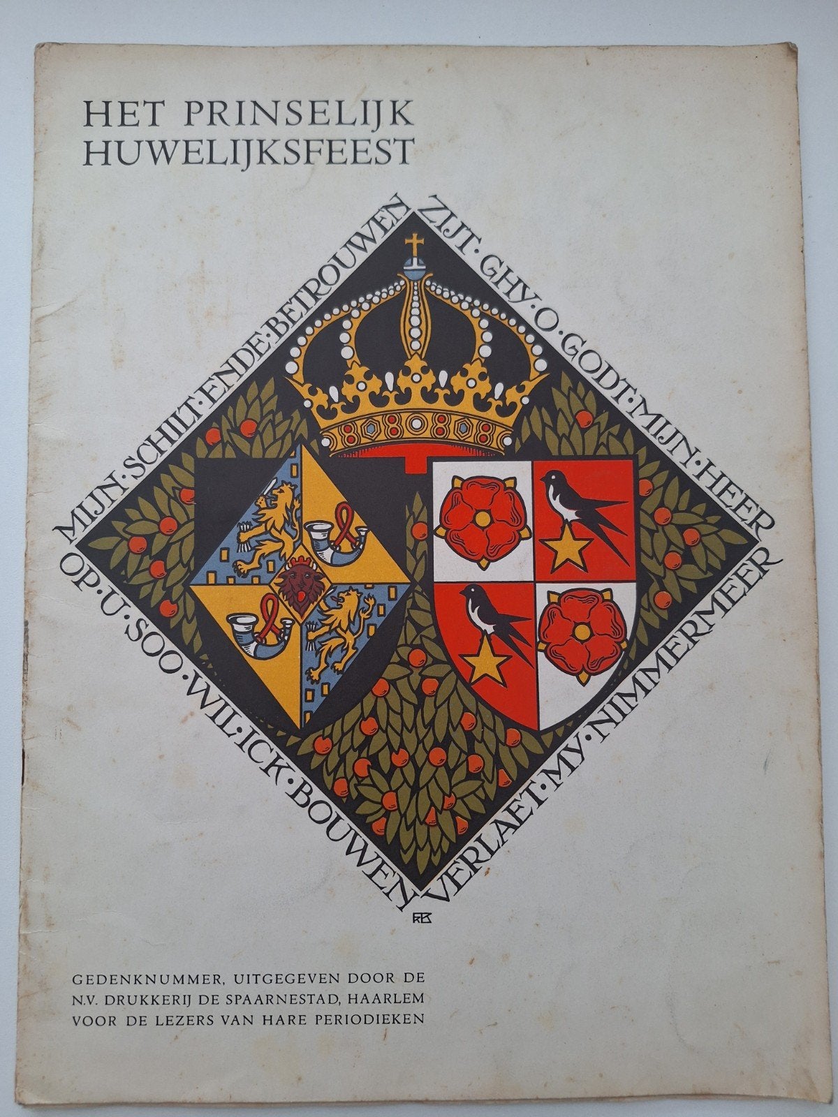 Huwelijk pr Juliana en Pr Bernhard 1937, Verzamelen, Verzenden, Gebruikt, Nederland, Tijdschrift of Boek