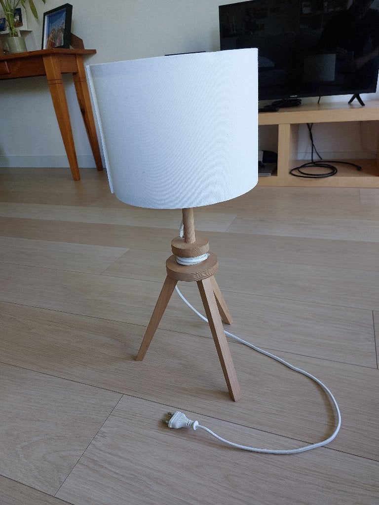 Lampje, Ophalen, Gebruikt, Hout, 50 tot 75 cm