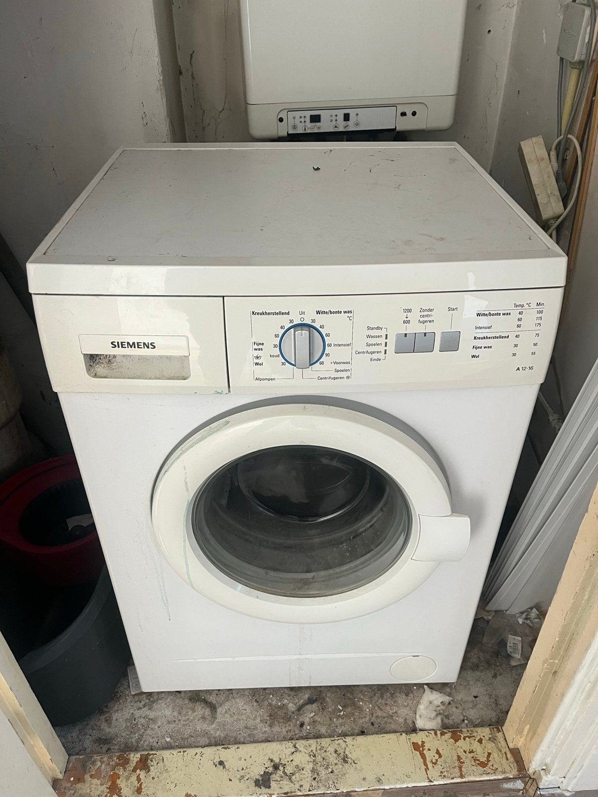 Siemens Voorlader Wasmachine A 12-16, Witgoed en Apparatuur, Wasmachines, Gebruikt, Voorlader, 6 tot 8 kg, 85 tot 90 cm, 1200 tot 1600 toeren
