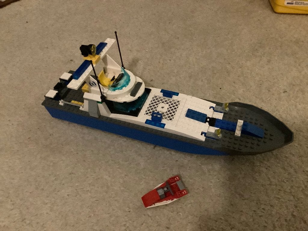 Lego City Politieboot, Lego, Ophalen of Verzenden, Complete set, City