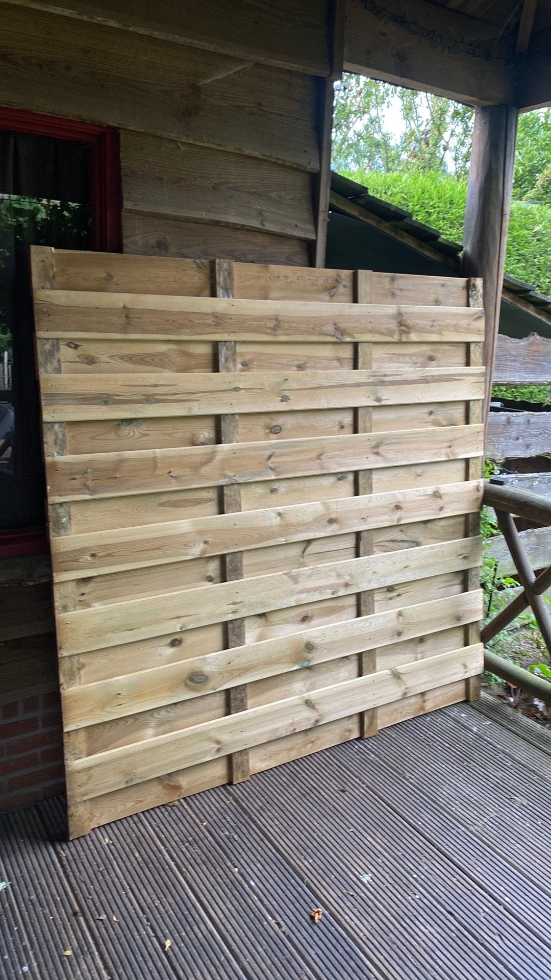 Schutting nieuw, Tuin en Terras, Schuttingen, Ophalen, 1 tot 2 meter, Minder dan 3 meter, Zo goed als nieuw