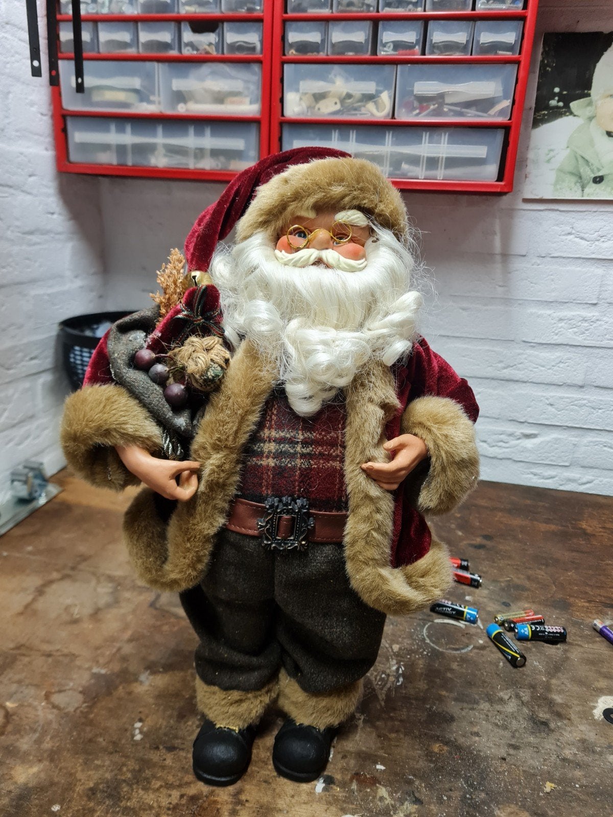 zeer mooi grote kerstman van 50 cm groot 1998., Ophalen of Verzenden, Zo goed als nieuw