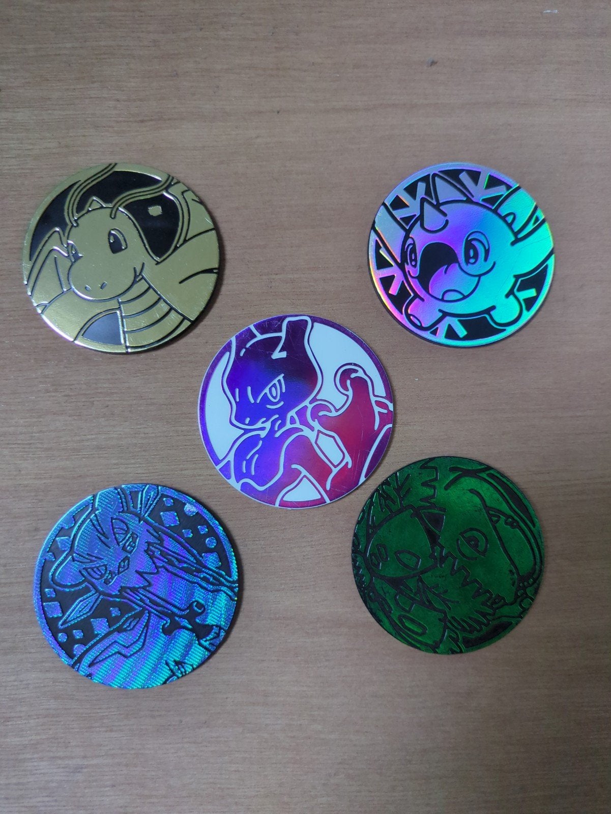 Pokemon munten collectie 5 stuks, Verzenden, Zo goed als nieuw, Overige typen