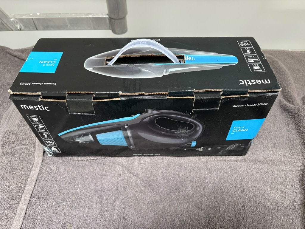Mestic MS-80 stofzuiger 12V 100 watt 1 kg 0,6L, Ophalen of Verzenden, Gebruikt