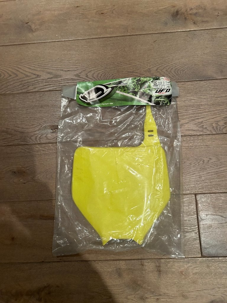 Suzuki nummerplaat RMZ 250 '04-06 geel, Ophalen of Verzenden
