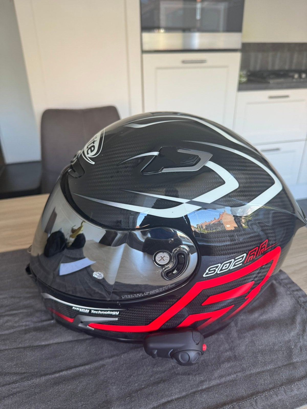 X-lite 802RR maatXL met spiegel vizier en Sena Bluetooth kit, Motoren, Heren, Nolan, XL, Ophalen of Verzenden