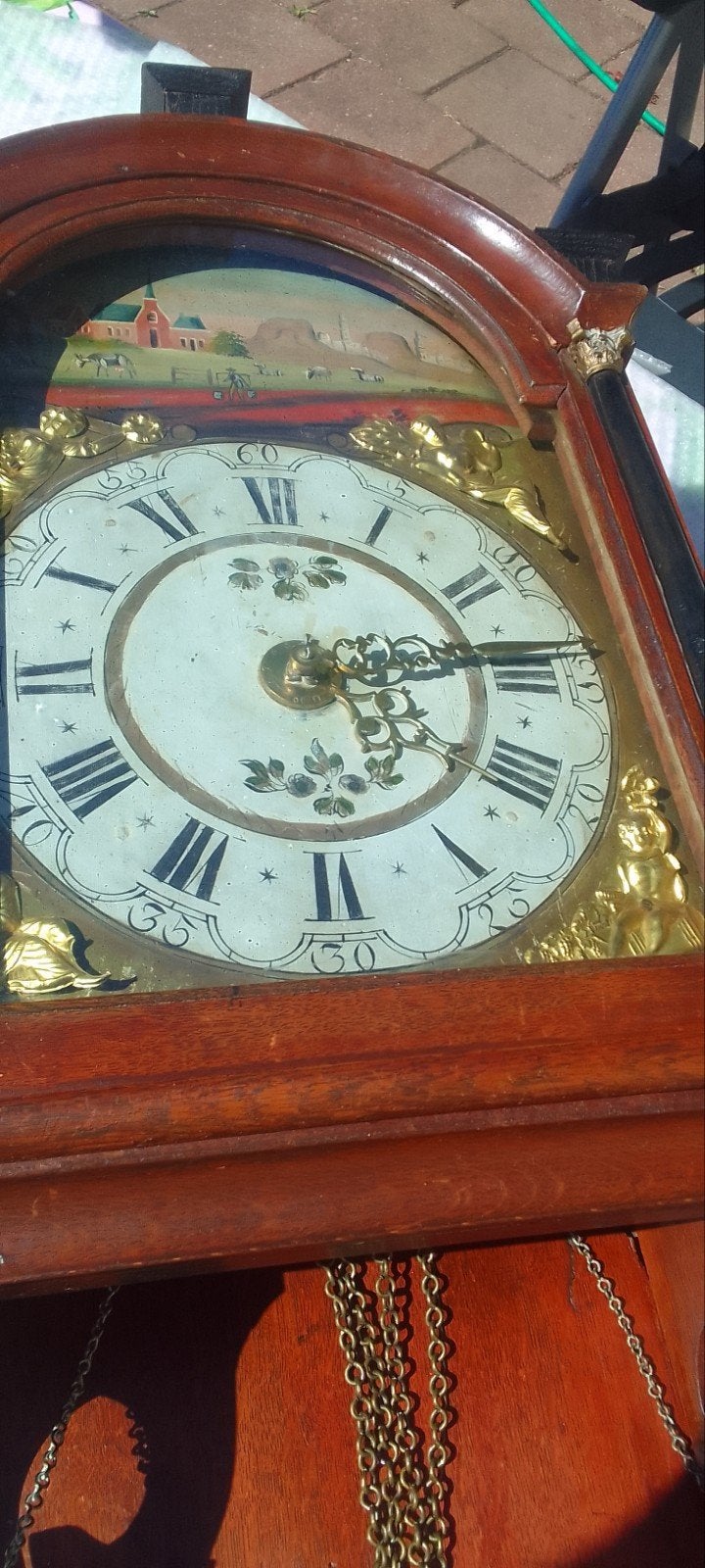 Antieke Friese Staartklok uit 1880 - Uurwerk Gereviseerd, Ophalen