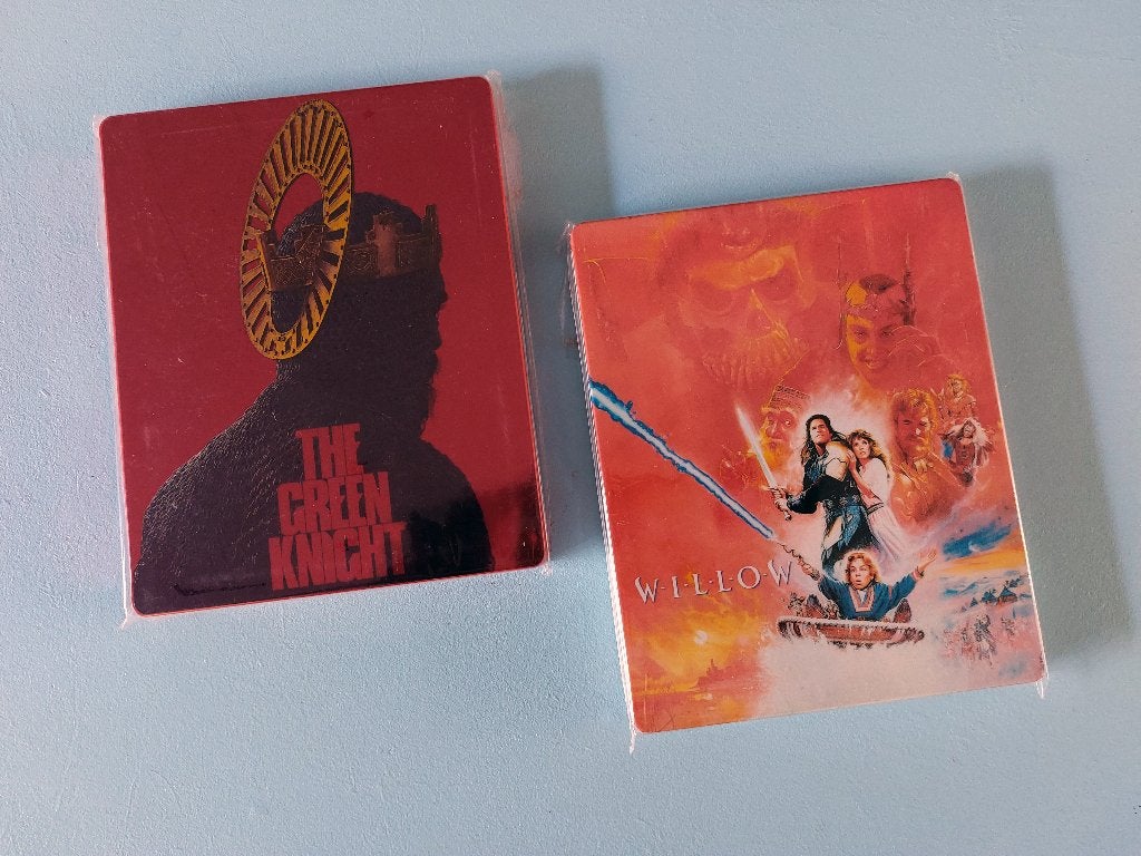 LEGE Custom G2 Steelbooks voor The Green Knight en Willow, Overige typen, Science Fiction en Fantasy, Ophalen of Verzenden, Zo goed als nieuw