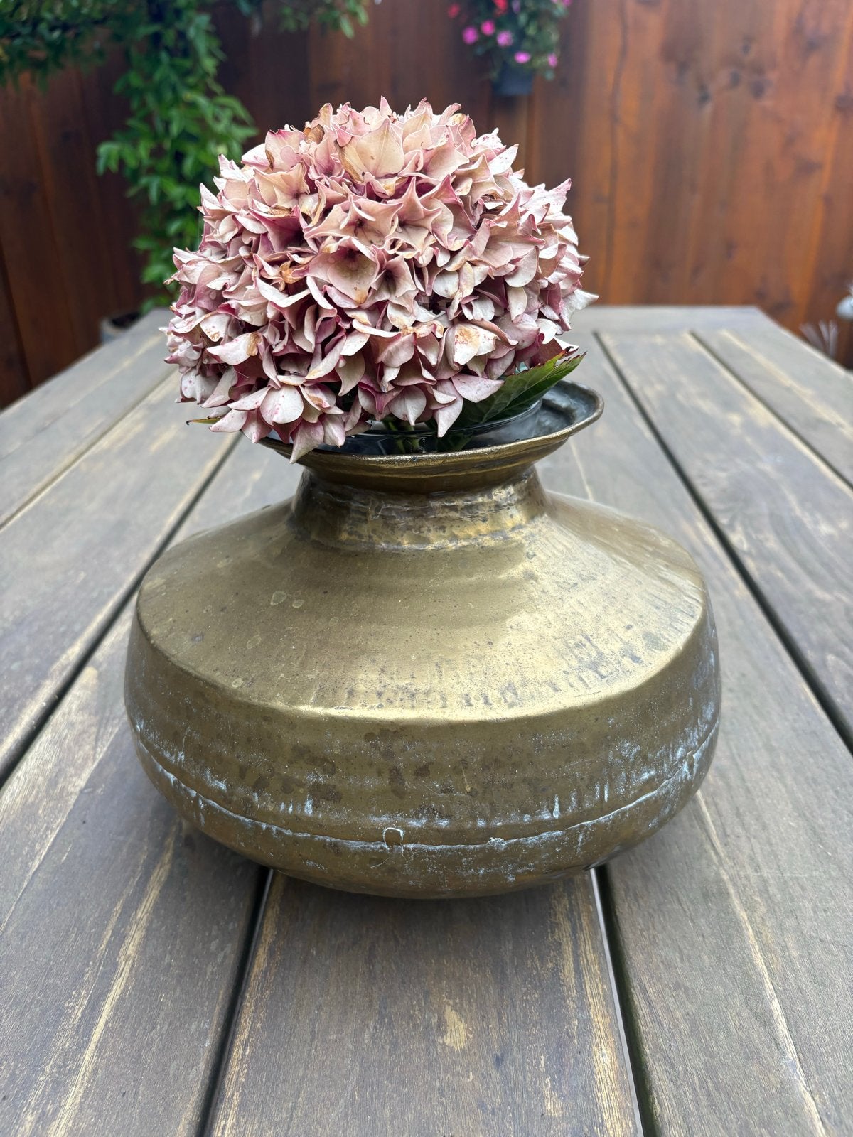 Antieke koperen/messing vaas/pot - Uniek decoratiestuk, Ophalen