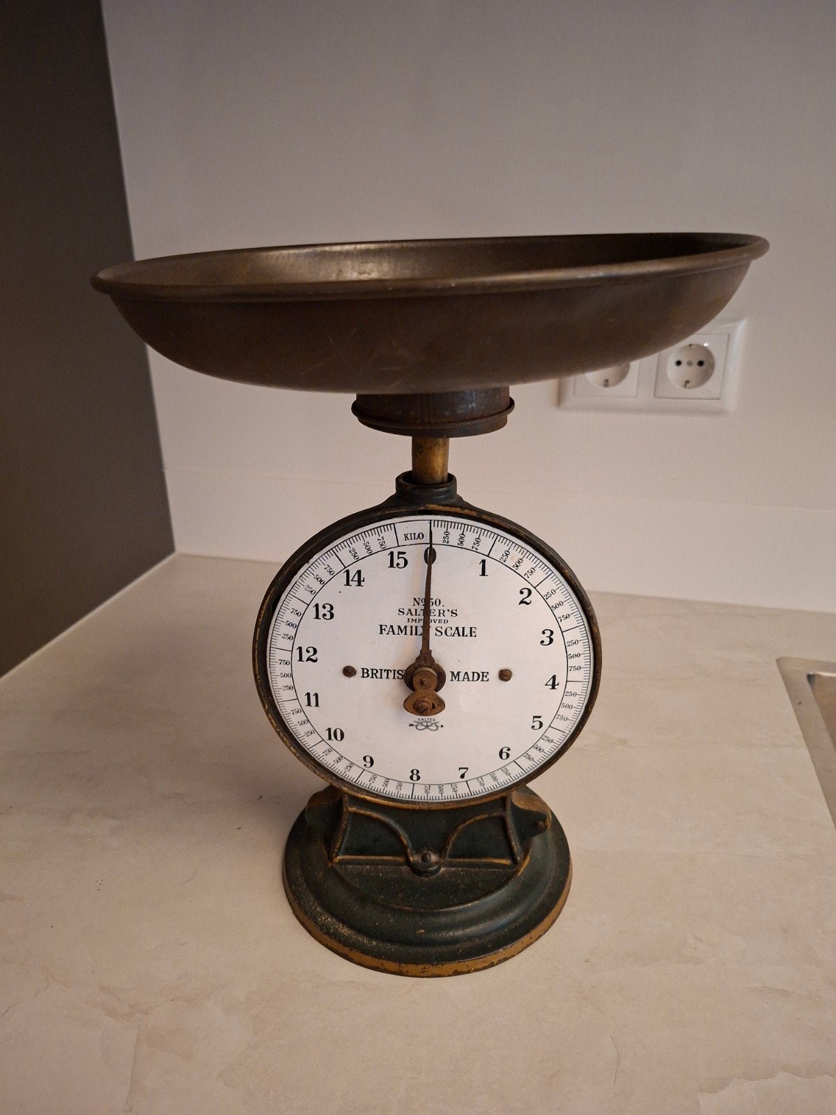 Antieke Salter's Family Scale No. 50 - Britse Weegschaal, Ophalen of Verzenden