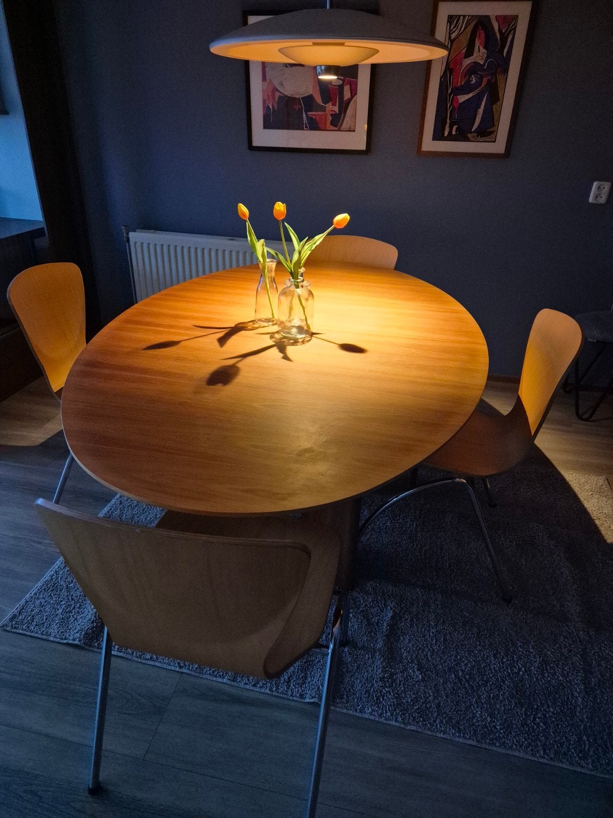 Vintage Arco ovale tafel met 2 extra bladen, Huis en Inrichting, Ophalen, Gebruikt, 100 tot 150 cm, 200 cm of meer