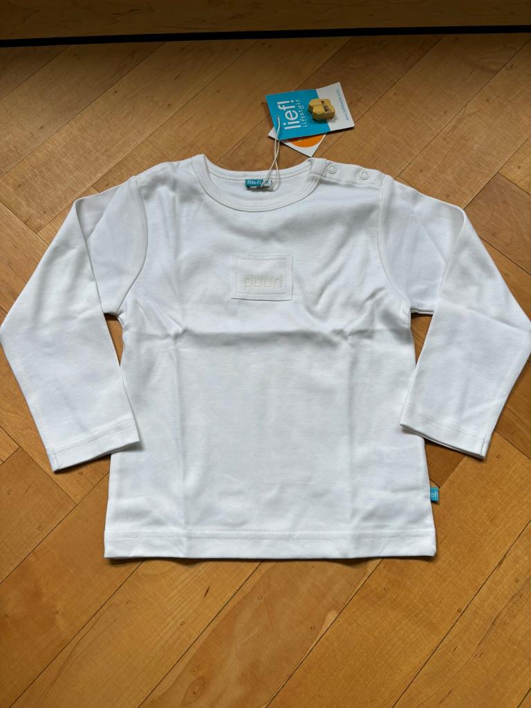 Lief lifestyle puur shirt longsleeve wit maat 86 nieuw!, Kinderen en Baby's, Babykleding | Maat 86, Jongetje of Meisje, Ophalen of Verzenden