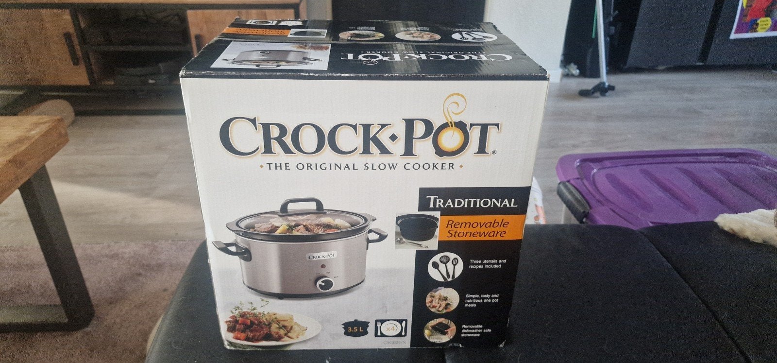 Crock-Pot Slowcooker 3.5L - Nieuw in doos, Ophalen of Verzenden, Vaatwasmachinebestendig, Nieuw