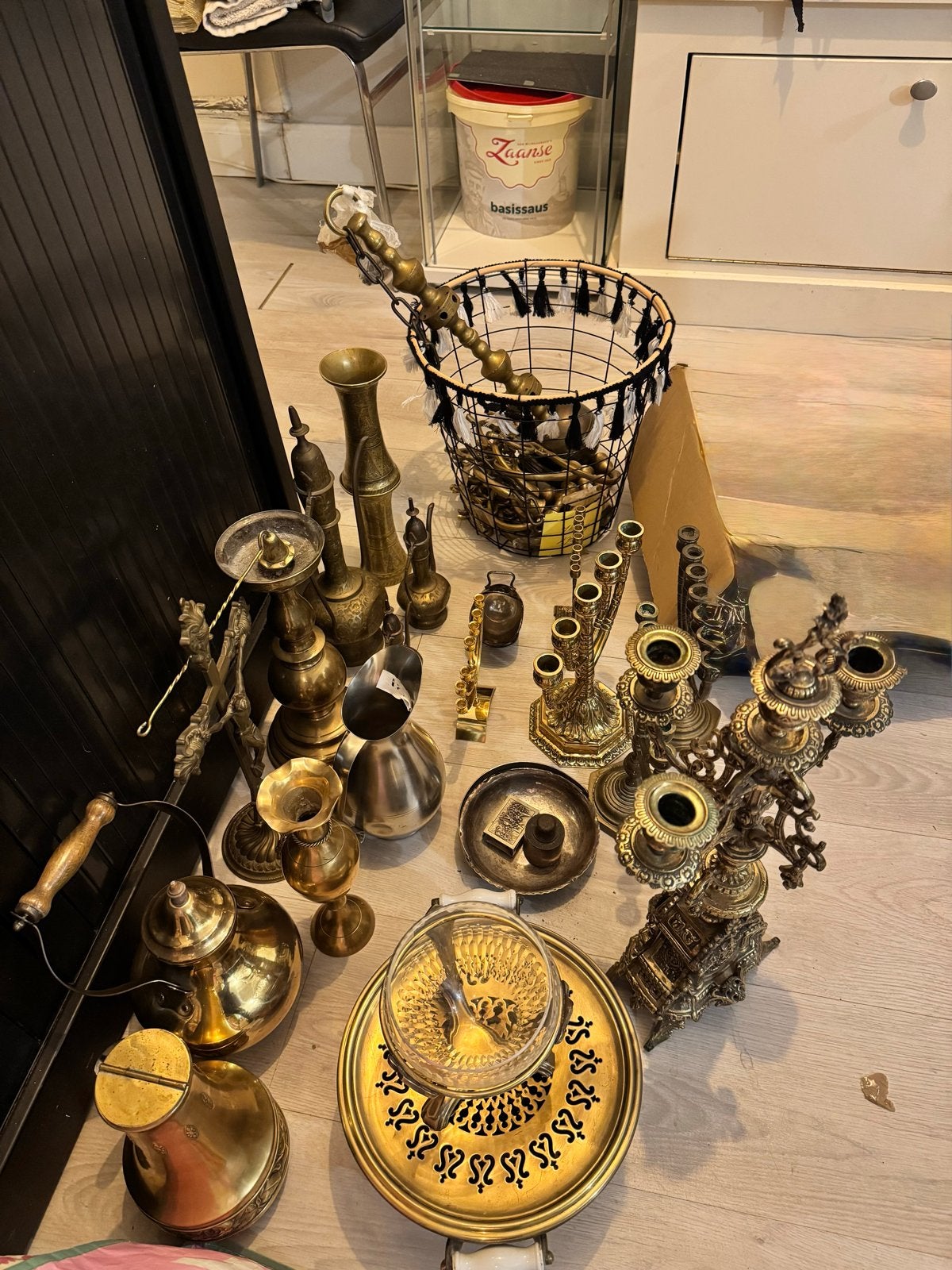 Diverse collectie bronzen en koperen decoratie, Antiek en Kunst, Antiek | Koper en Brons, Ophalen of Verzenden, Brons