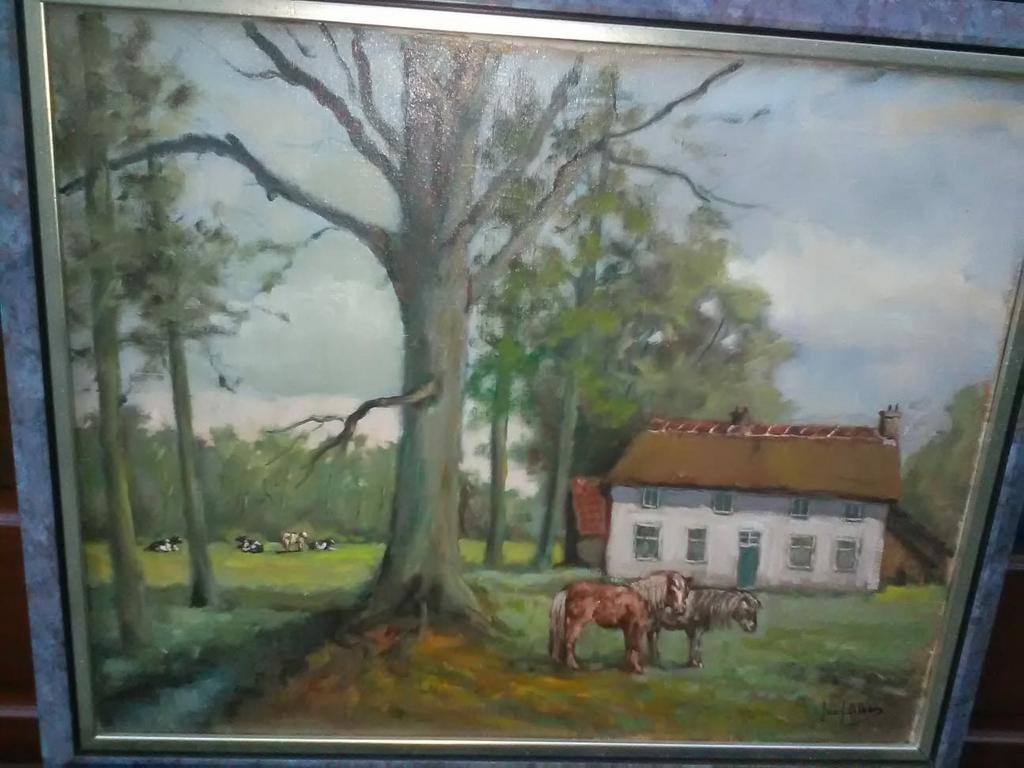 Jan Jacob ALBERS 1915-2010 schilderij, Antiek en Kunst, Kunst | Schilderijen | Klassiek, Ophalen of Verzenden