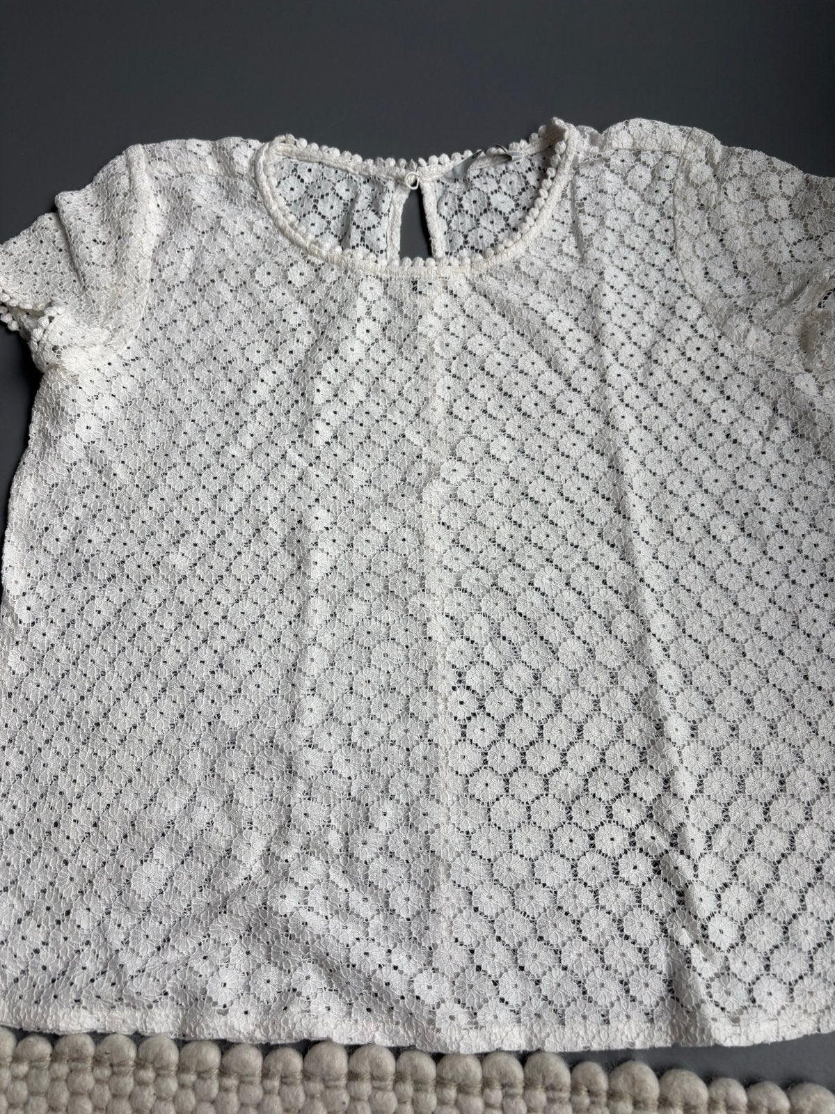 Nieuw Only Kanten T-shirt Maat 36, Wit, Nieuw, Ophalen of Verzenden, Korte mouw