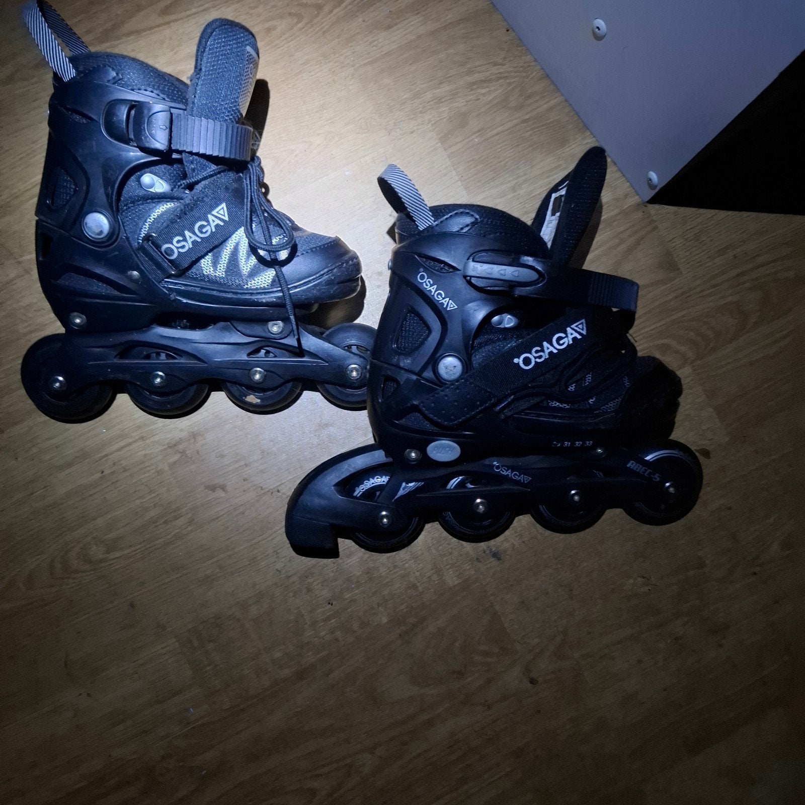 Osaga Inline Skates Zwart - Maat 30-33 - Verstelbaar, Sport en Fitness, Overige merken, Kinderen, Ophalen of Verzenden, Inline skates 4 wielen