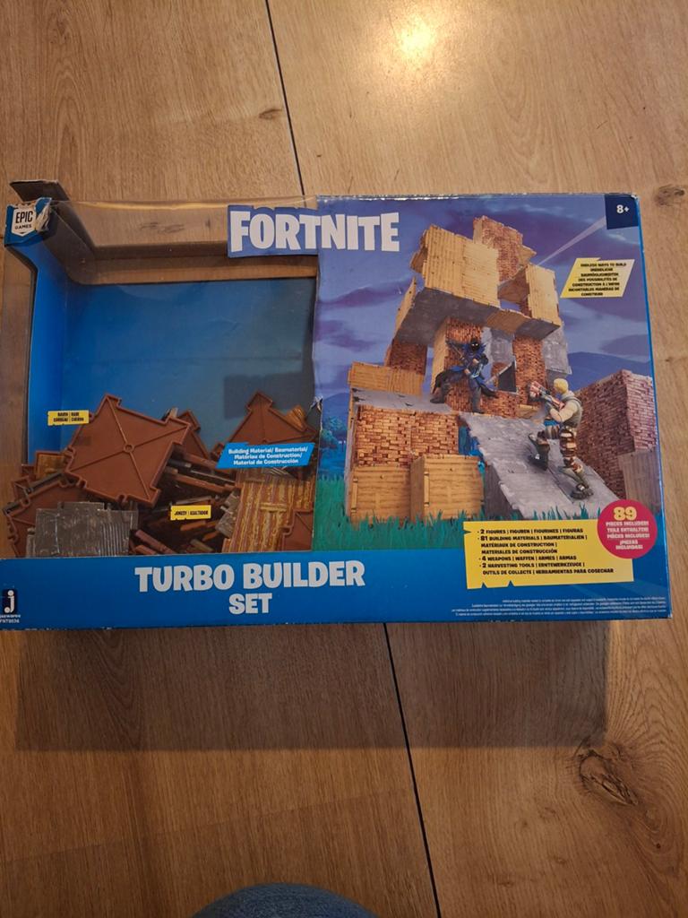 Zgan Fortnite turbo builder set in doos. Compleet., Ophalen of Verzenden, Zo goed als nieuw