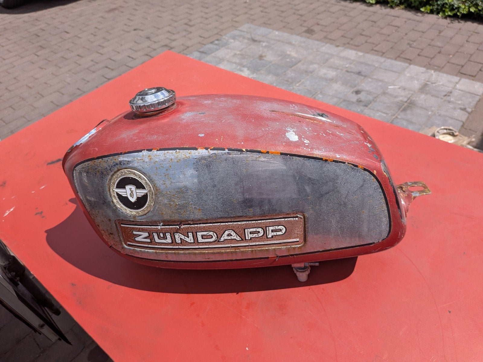 Zündapp 529 tank, Fietsen en Brommers, Brommeronderdelen | Zundapp, Ophalen, Gebruikt, Tank