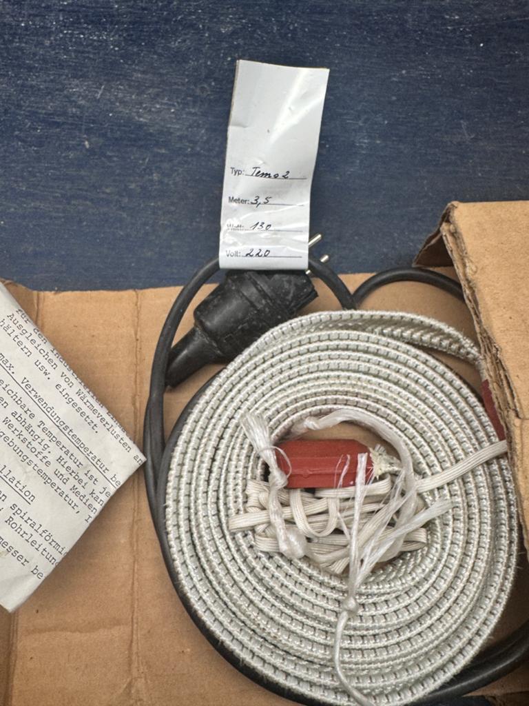 Heraeus Wittmann TeMS verwarmingsband, Ophalen, Nieuw